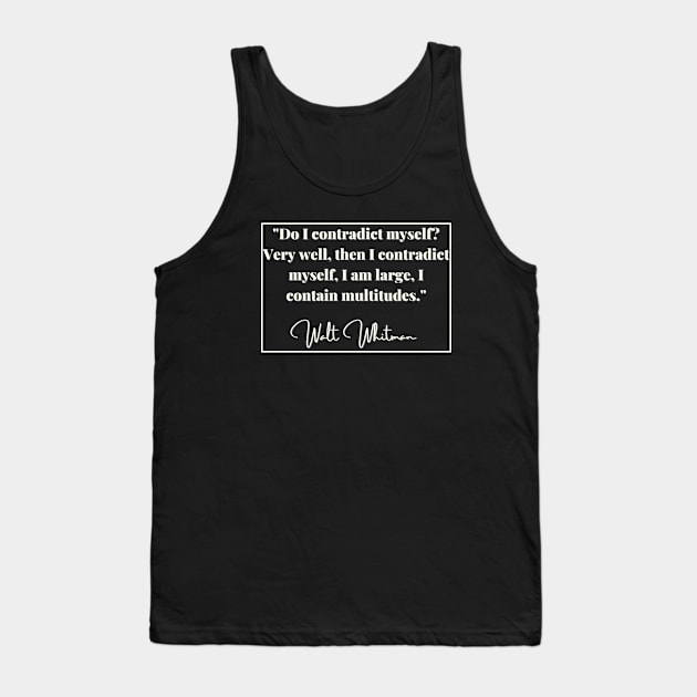 Walt Whitman design Tank Top by How To Love Lit Podcast